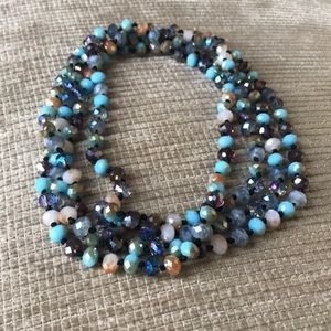 Long wrap necklace